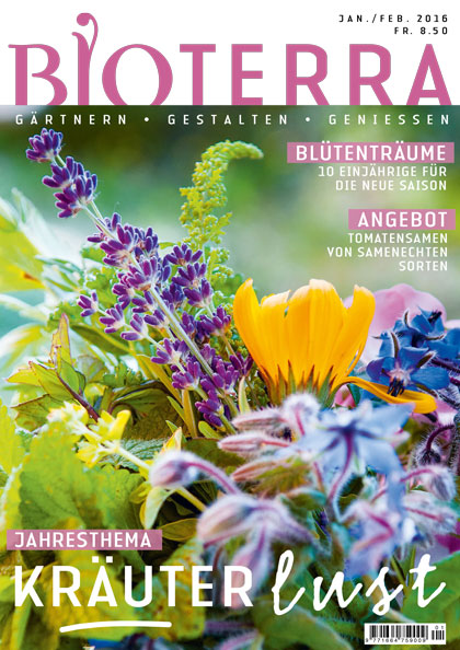 Cover Zeitschrift «Bioterra» Jan./Feb. 2016