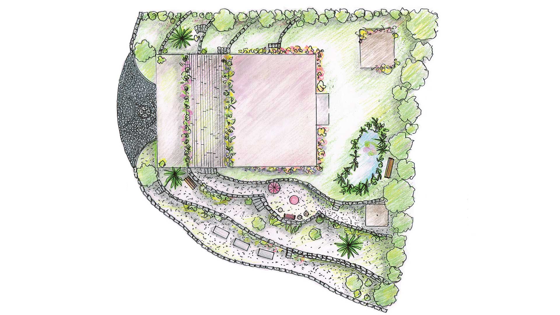 Plan Naturgarten, von Markus Frei