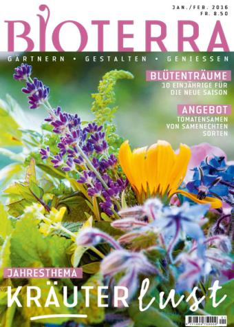 Cover Zeitschrift «Bioterra» Jan./Feb. 2016