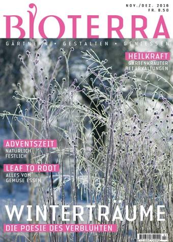 Cover Zeitschrift «Bioterra» November/Dezember 2016