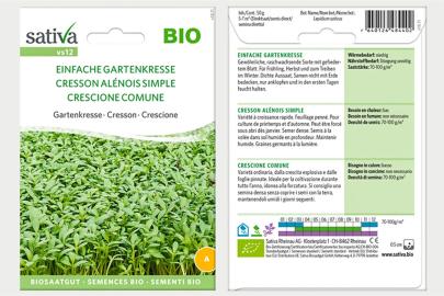 Einfache Gartenkresse