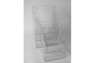 Prospektständer, 3 x A4 hoch, transparent