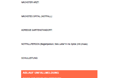 Notfallblatt deutsch