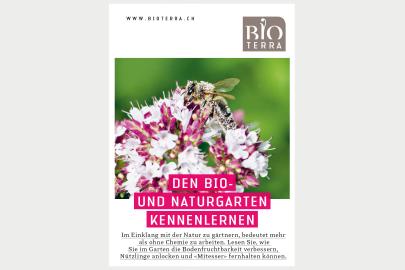 Titel Flyer "Den Bio- und Naturgarten kennenlernen"