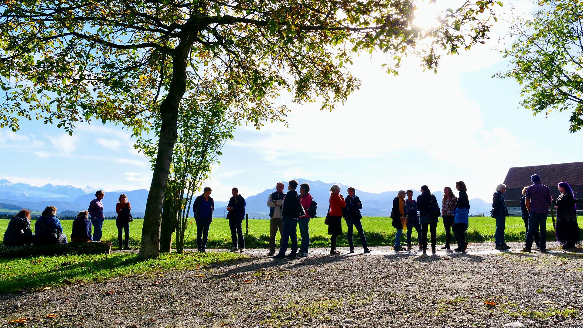 Erntedankfest 2023 Gruppenbild draussen