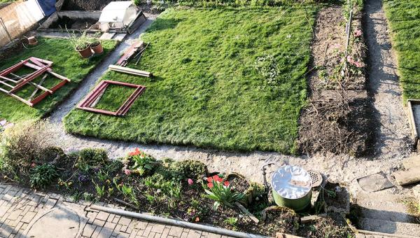 Garten vor der Umgestaltung