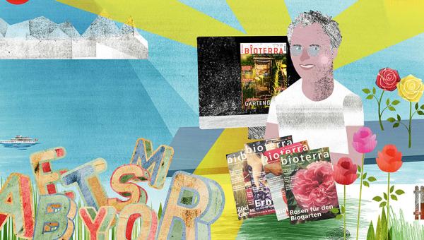 Illustration Magazin Bioterra und Benedikt Dittli, von Patrick Widmer