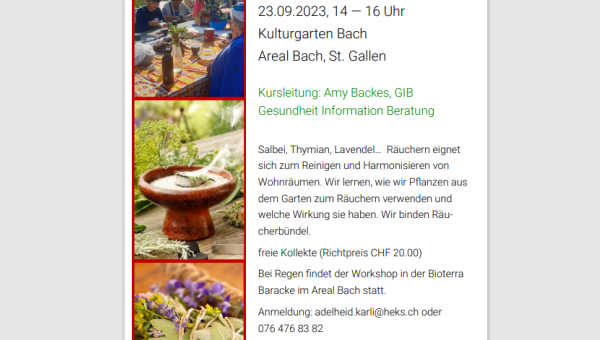 Workshop Räuchern