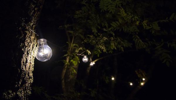 Solarleuchten im Garten