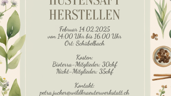 Kräuter-Hustensaft erstellen; KI erstellt privat