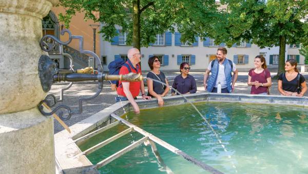 Brunnen in Zürich; Foto (c) Zürich Tourismus