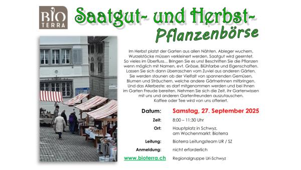 Pflanzenflohmarkt 2025 in Schwyz