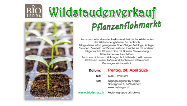 Wildstaudenverkauf / Pflanzenflohmarkt